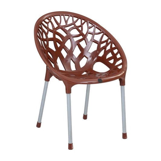 Leaf Design Chair & Table Set (6-Piece)